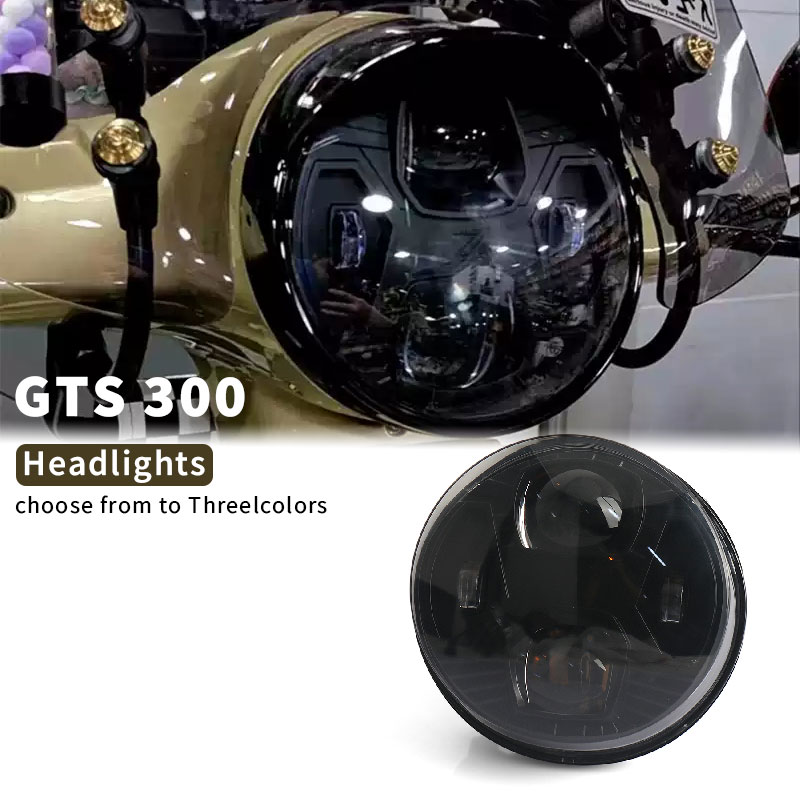 Model Kit Vespa - ชุดอุปกรณ์หลอดไฟหน้าทรงกลมสำหรับรถ Vespa GTS300 GTS 300 gts300